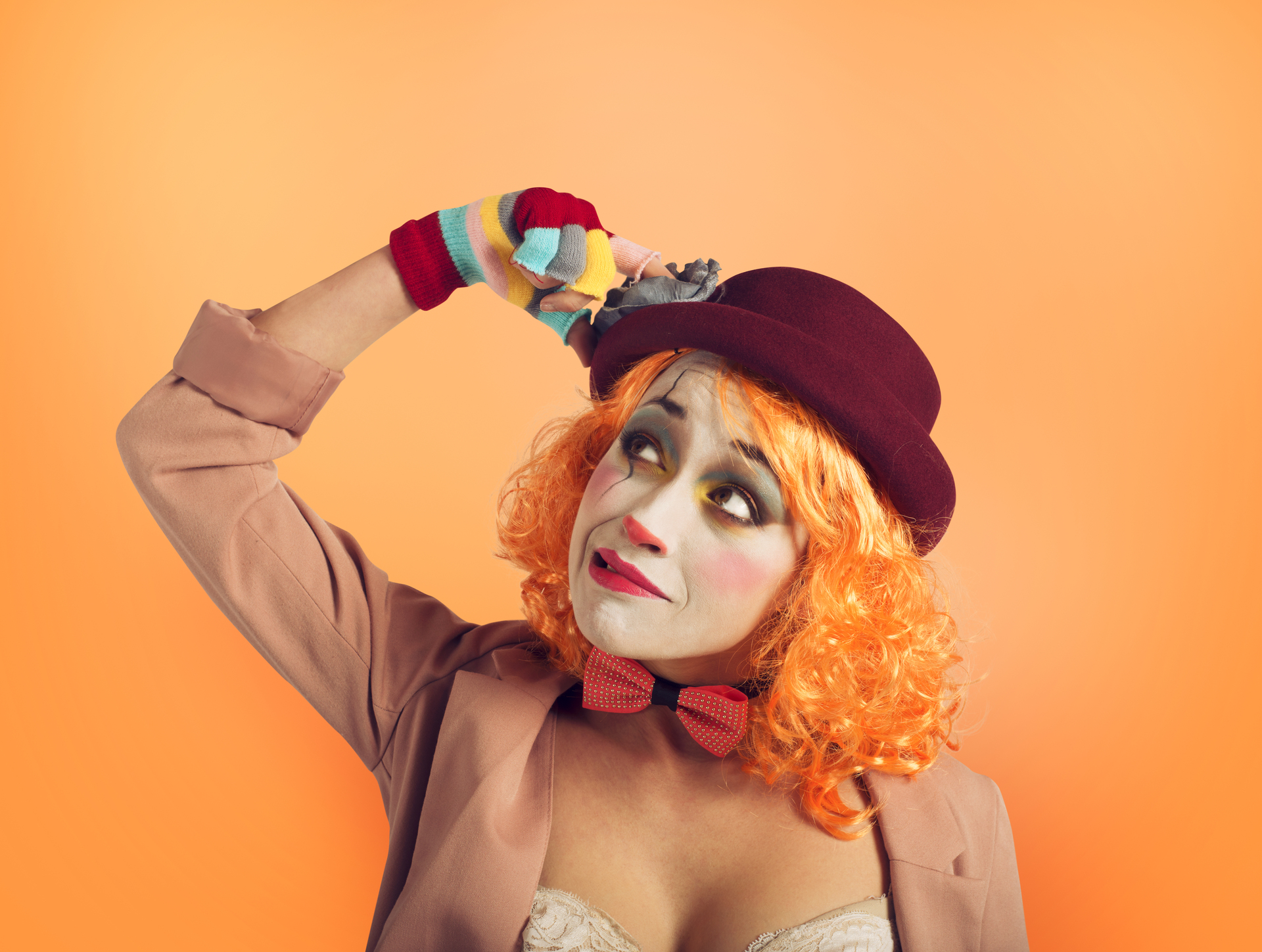Pensive Odditorium Circus clown by Federico Caputo